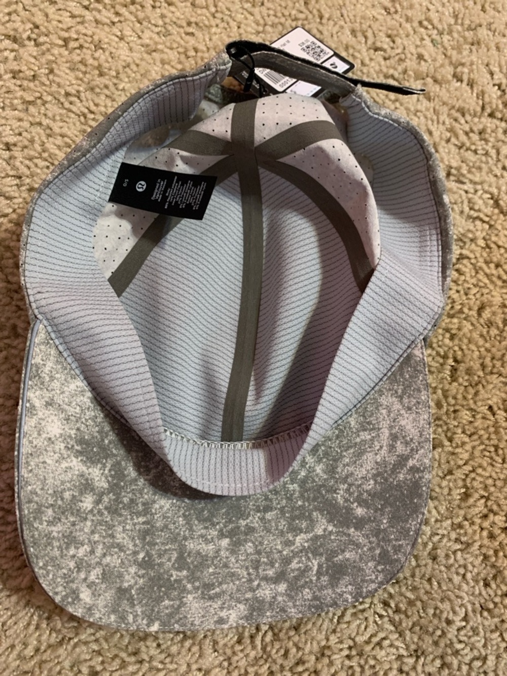 NWT Men’s Lululemon Fast and Free Run Hat Gray Pattern Running Cap One Size - Picture 7 of 8